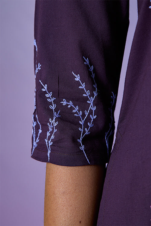 Okhai 'Playful' Pure Cotton Hand Embroidered Kurta Pant Set