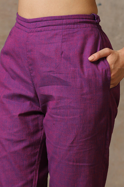 Okhai 'Thoughtful' Pure Cotton Hand Embroidered Kurta Pant Set