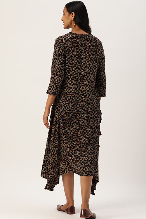 Okhai Noir Grace Hand Embroidered Mirror Work Dress For Women Online