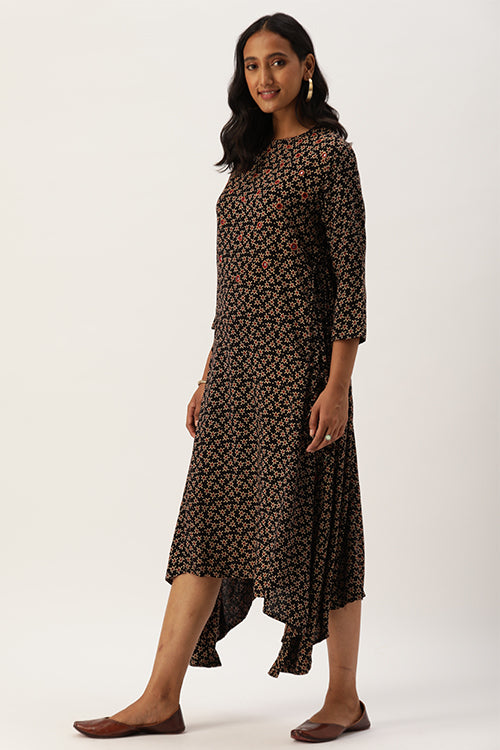 Okhai "Noir Grace" Mirror Work Dress