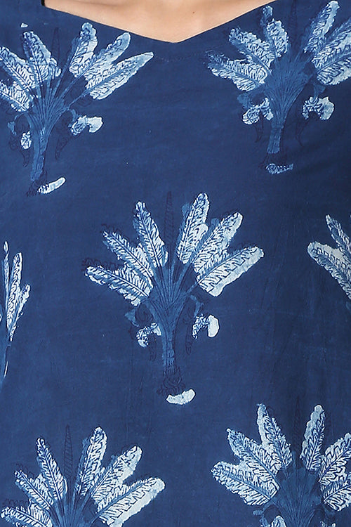 Okhai 'Nadia' Indigo Cotton Kurta