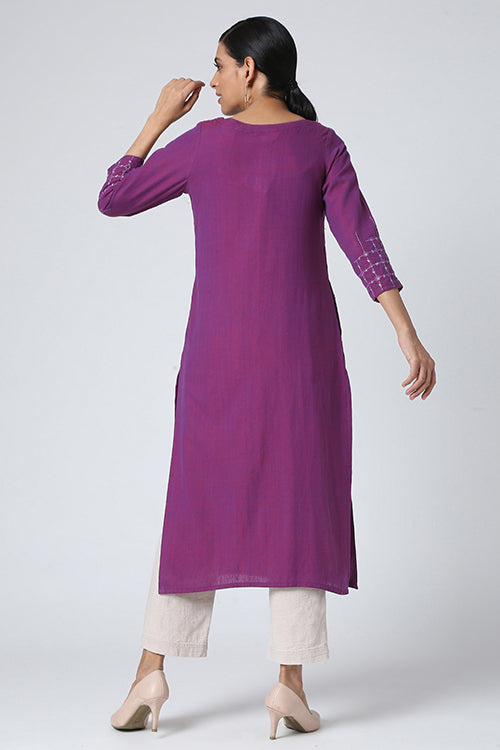 Okhai 'Gulabo' Mirror Work Embroidery Kurta