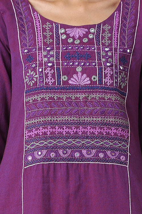 Okhai 'Gauhar' Mirror Work Hand Embroidery Kurta