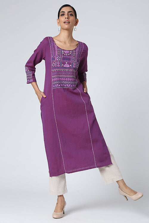 Okhai 'Gauhar' Mirror Work Hand Embroidery Kurta