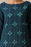 Okhai 'Melodious' Pure Cotton Applique Work Hand Embroidered Mirror Work Kurta