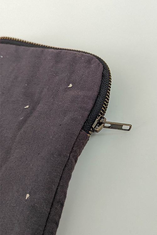 Okhai 'Illuminate' Hand Embroidered Pure Cotton Laptop Sleeve