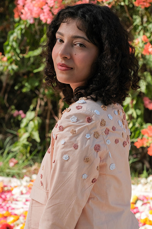 Revival Pure Cotton Hand Embroidered Blazer For Women Online