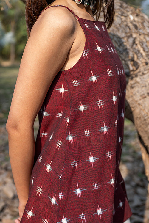 Okhai 'Enamour' Pure Cotton Ikat Short Top