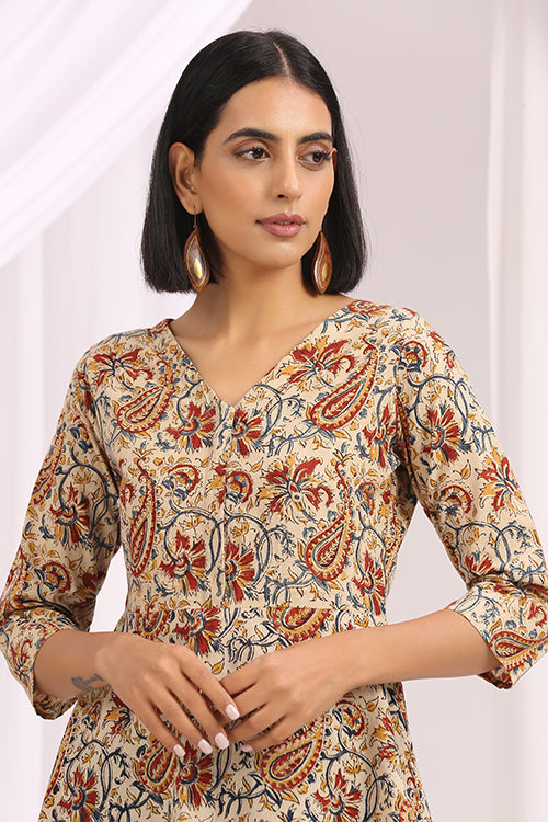 Okhai 'Parvaneh' Hand Block Printed Kalamkari Top