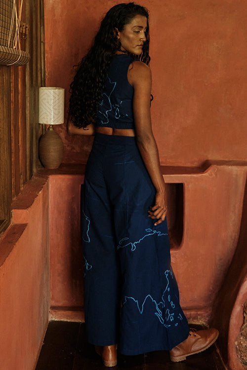 Okhai 'Journey' Hand Embroidery Work Short Top