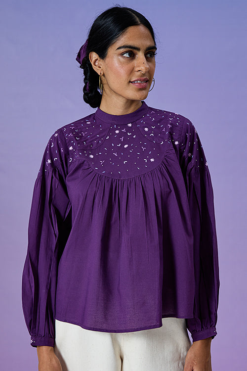 Okhai 'Boisterous' Pure Cotton Hand Embroidered Top – Okhaistore