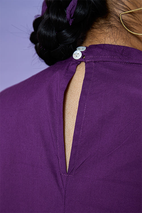 Okhai 'Boisterous' Pure Cotton Hand Embroidered Top