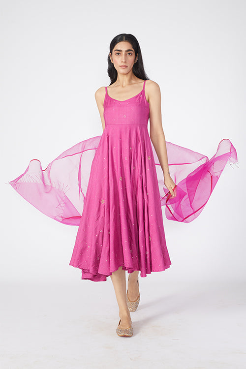 Okhai 'Godlike' Embroidered Dress With Dupatta