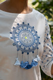 Okhai 'Saint' Organic Cotton Hand Embroidered Kurta Pant Set