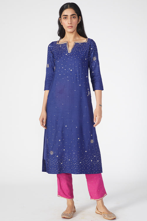 Okhai 'Daystar' Embroidered Kurta Pant Dupatta Set