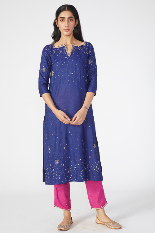 Okhai 'Daystar' Embroidered Kurta Pant Dupatta Set