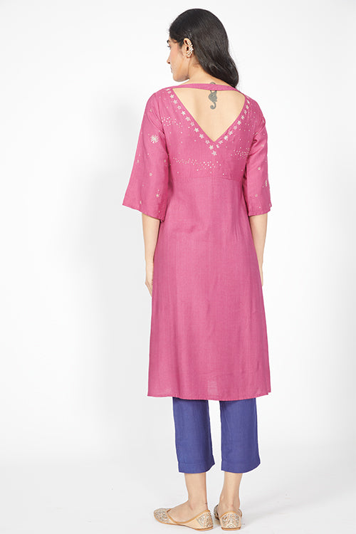 Okhai 'Galaxy' Embroidered Kurta Pant Dupatta Set