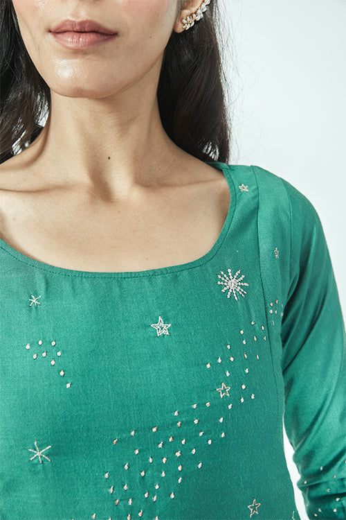 Okhai 'Utopia' Embroidered Kurta Pant Dupatta Set