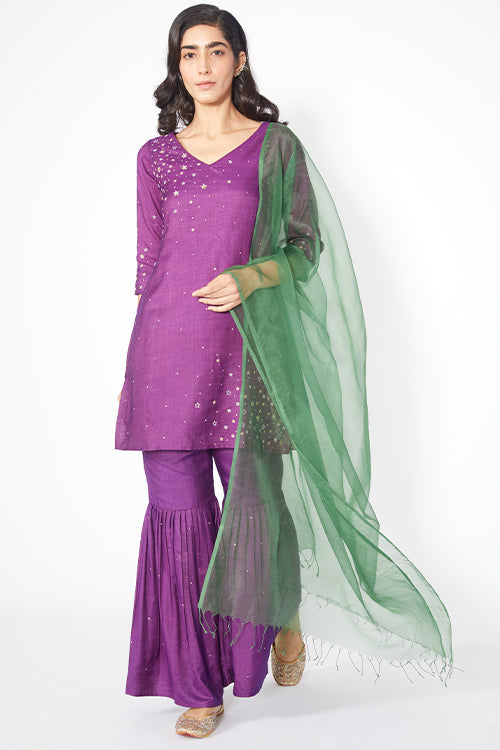 Angelic Embroidered Kurta Pant Sharara Set For Women Online