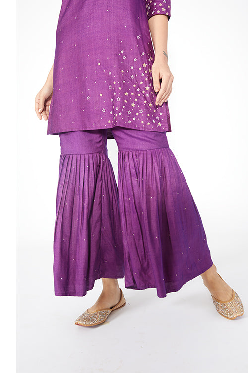 Okhai 'Angelic' Embroidered Kurta Sharara Dupatta Set