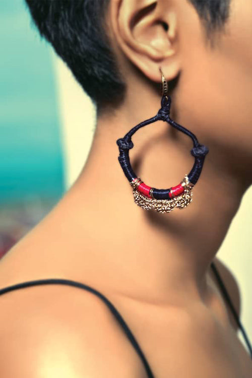 Mayabazaar 'Colourblocked' Crochet Earring Mamba