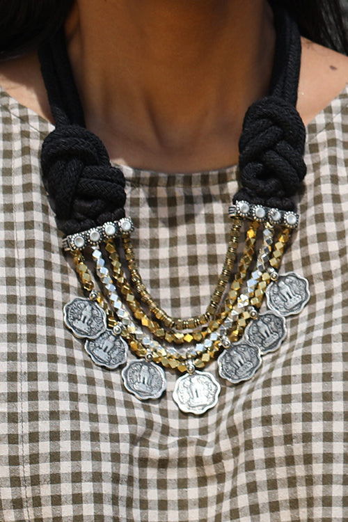 Maya Bazaar Lambani Chillar Necklace-1