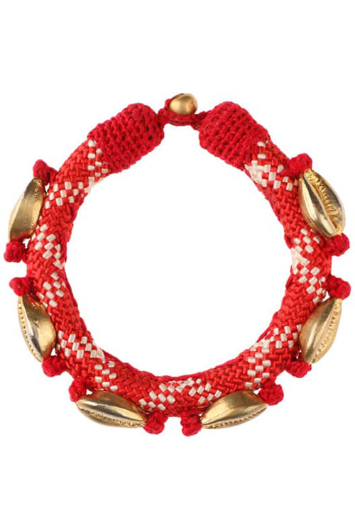 Mayabazaar 'Beachy' Luminous Bracelet Handwrapped In Nylon Yarn