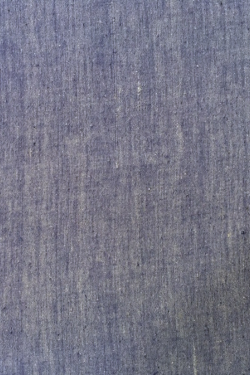 MORALFIBRE 'Blue' Handspun & Handwoven Yarn Dyed Fabric (0.5 Meter)