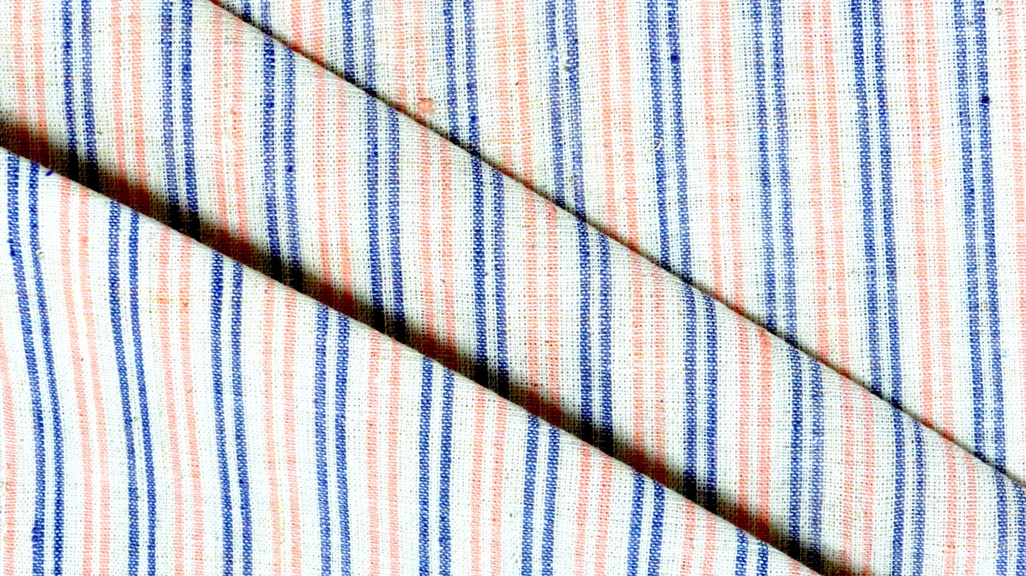 Moralfibre'-Multy Color Stripe 06 Fabric (0.5 Meter)