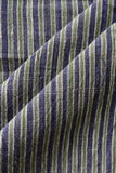 Yellow & Blue Stripe Fabric MORALFIBRE ( 0.5 m)