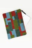 NM Repurpose Horizontal Red-Green Patched Pouch