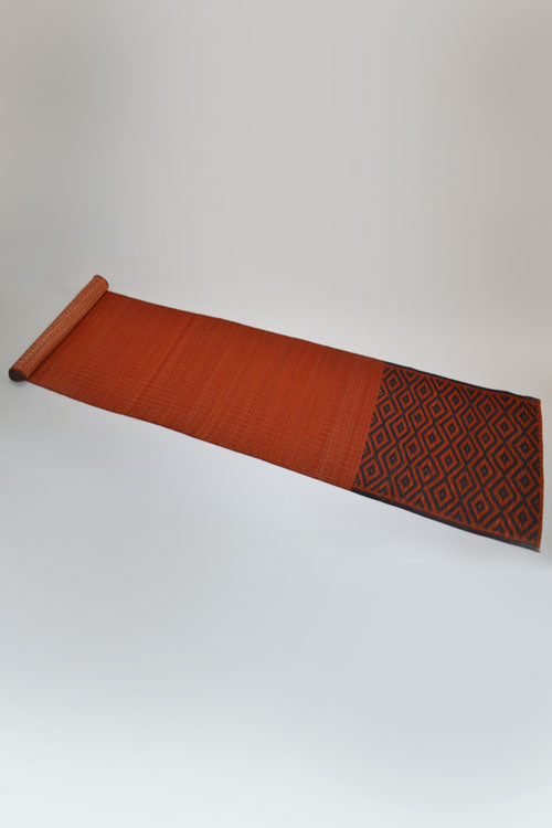 Dharini Masland Mats & Runner Set (Red-Charcoal)