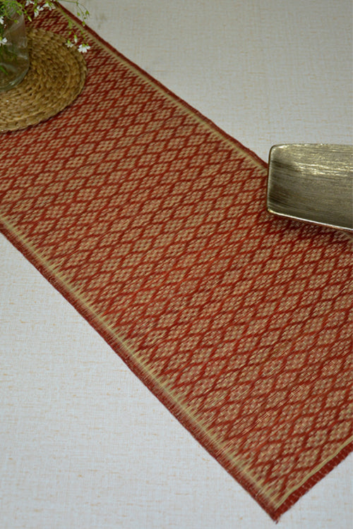 Dharini Masland Table Runner (Rust-Natural)