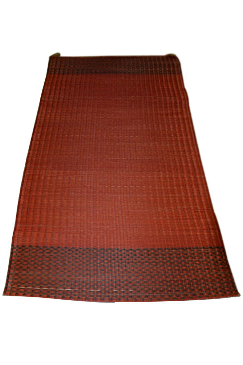 Dharini Madurkathi Floor Mat (3Ft x 6Ft) (Red-Charcoal)