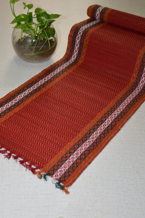 Dharini Madurkathi Tassels Placemats Maroon (Set of 6)