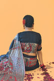 NARAYANI  Handpainted Madhubani Tussar Silk Blouse Madhubani Paints