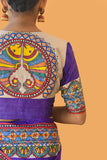 Madhubani Paints Handpainted Madhubani 'Manohara' Tussar Silk Blouse