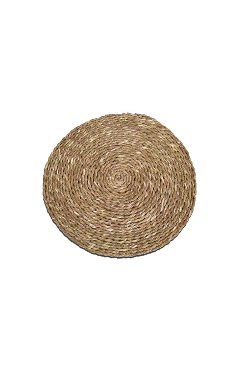 Handmade Sabai Grass Round Table Mat Set Of 4 (Natural)