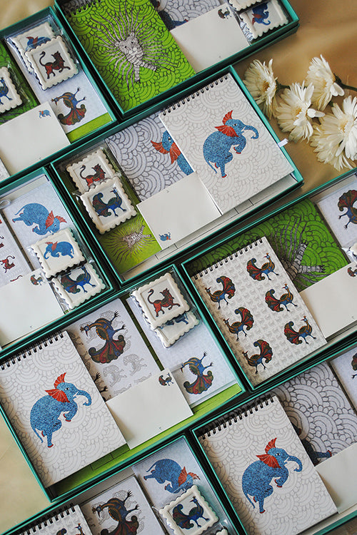 Ekibeki Chitrakathi Mayur Stationery Gift Box