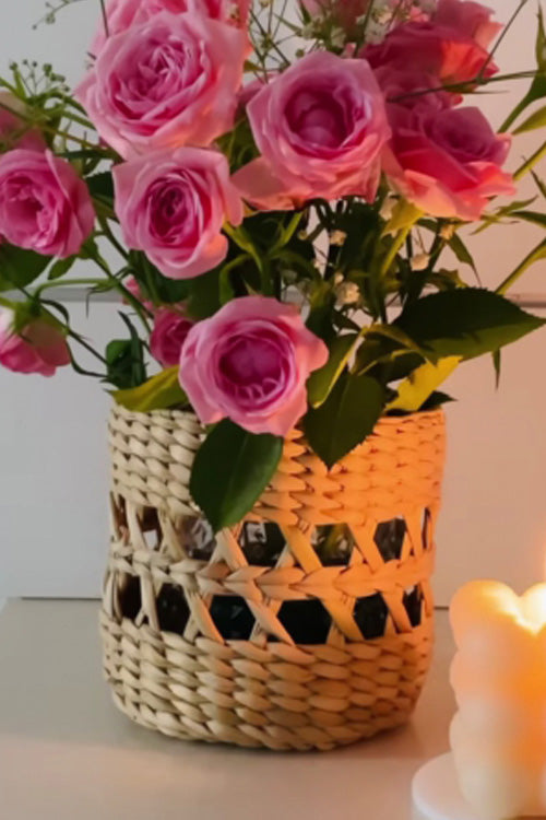 Pine Cone Handcrafted Kauna Candle/ Vase Holder