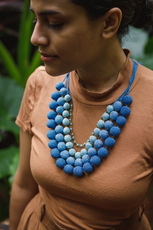 Samoolam Aadya Necklace - Indigo