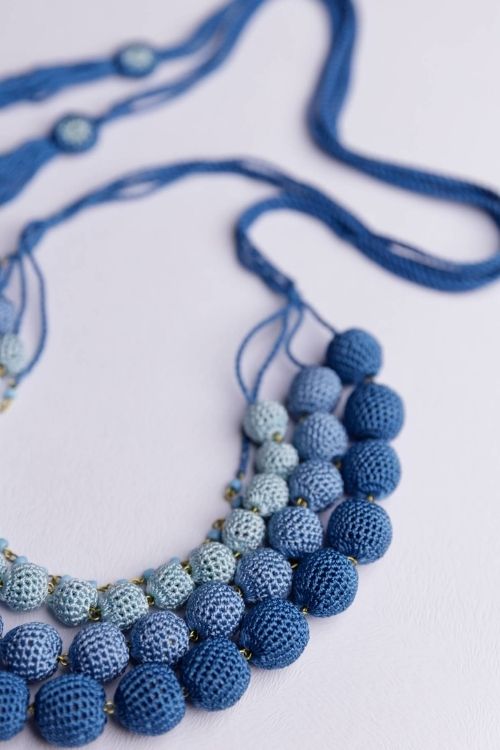 Samoolam Aadya Necklace - Indigo