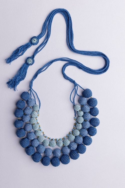 Samoolam Aadya Necklace - Indigo