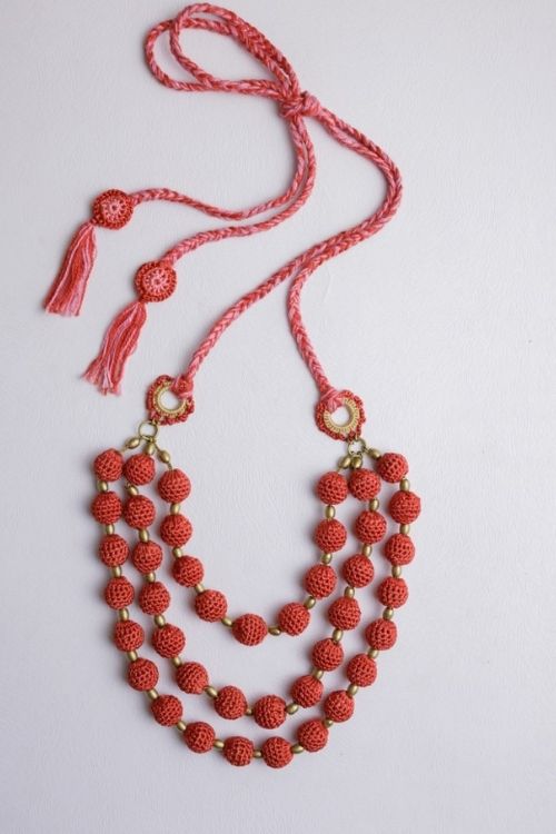 Samoolam " Cheer Neckpiece ~ Blood Red"