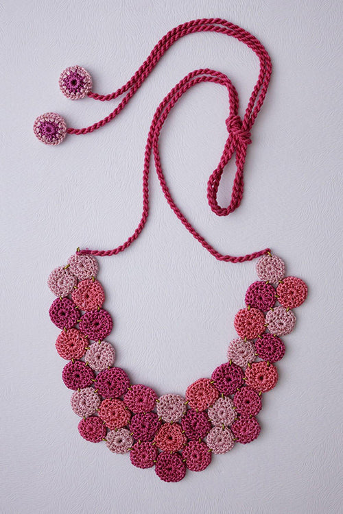 Samoolam Handmade Zuri Necklace ~ Pink