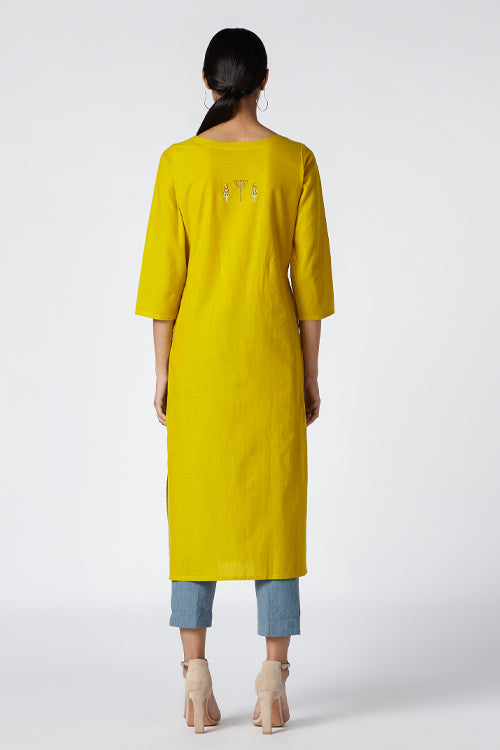 Okhai 'Abundance' Embroidered Cotton Kurta