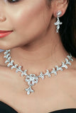 Silver Linings Floral Handmade Silver Filigree Necklace Set Online