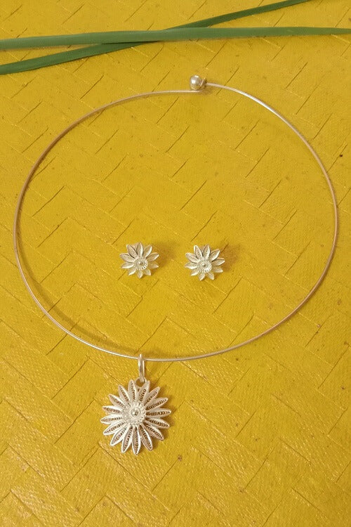 Silver Linings "Gulshan Hasli" Silver Filigree Necklace