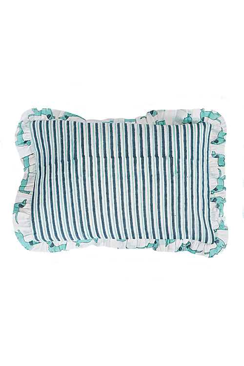 Earthen Nest Kids Quilt Set Green Dog