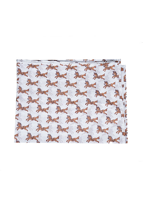 Earthen Nest Kids Quilt Set Brown Horse